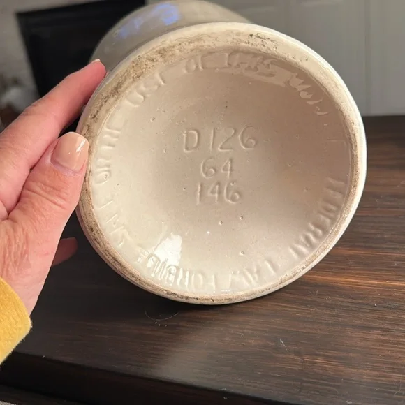 Henry McKenna Ceramic Bourbon Jug with Blue Design - Picture 6 of 8